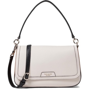 image:imagekate spade new york womens Hudson Pebbled Leather Flap Shoulder BagParchment Multi