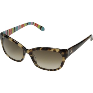 image:imagekate spade new york womens JohannaS Rectangular Rectangular SunglassesBeige Havana