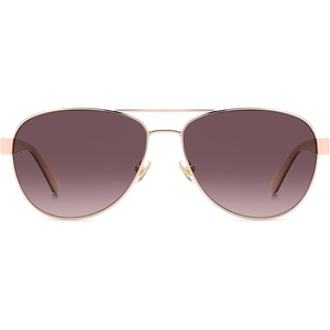 image:imagekate spade new york womens Ks Polina 2GS Aviator SunglassesRed Gold