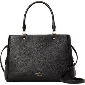 image:imagekate spade new york womens Leila Pebbled Leather Medium Triple Compartment SatchelBlack