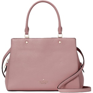 image:imagekate spade new york womens Leila Pebbled Leather Medium Triple Compartment SatchelDusk Rose