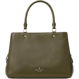 image:imagekate spade new york womens Leila Pebbled Leather Medium Triple Compartment SatchelSeaweed