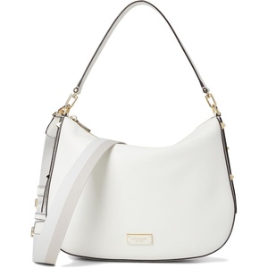 image:imagekate spade new york womens Liv Pebbled Leather Large HoboTrue White