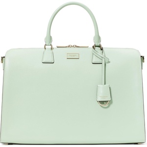 image:imagekate spade new york womens Serena Saffiano Leather Laptop BagPistachio Ice