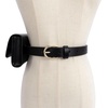 image:imageAllSaints Womens Leather Bow Belt Bag Removable Zip Pouch for HandsFree Carrying amp TravelBlack