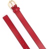 image:imageAllSaints Womens Leather Bow Belt Bag Removable Zip Pouch for HandsFree Carrying amp TravelGarnet Red