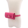 image:imageAllSaints Womens Leather Bow Belt Bag Removable Zip Pouch for HandsFree Carrying amp TravelPizzaz Pink