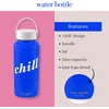 image:imageKate Spade New York Large Insulated Stainless Steel Water Bottle 33 Ounce Metal Water Bottle Double Wall Travel Tumbler with Lid Sunny Day StripeColorblock