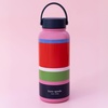 image:imageKate Spade New York Large Insulated Stainless Steel Water Bottle 33 Ounce Metal Water Bottle Double Wall Travel Tumbler with Lid Sunny Day StripeSunny Day Stripe