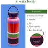 image:imageKate Spade New York Large Insulated Stainless Steel Water Bottle 33 Ounce Metal Water Bottle Double Wall Travel Tumbler with Lid Sunny Day StripeSunny Day Stripe