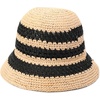 image:imageKate Spade New York Womens Striped Spade Cloche Hat Stylish Fashion Accessory Cap for Summer