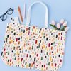 image:imagekate spade new york Canvas Tote Bag for Women Cute Bag for Work Teacher Beach Book Tote with PocketPainterly Strokes