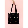 image:imagekate spade new york Canvas Tote Bag for Women Cute Tote Bag for Teacher Canvas Beach Bag Book Tote with PocketBlack