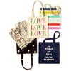 image:imagekate spade new york Canvas Tote Bag for Women Cute Tote Bag for Teacher Canvas Beach Bag Book Tote with PocketBlack