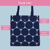 image:imagekate spade new york Canvas Tote Bag for Women Cute Tote Bag for Teacher Canvas Beach Bag Book Tote with PocketJoy Dot