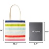 image:imagekate spade new york Canvas Tote Bag with Interior Pocket Candy Stripe