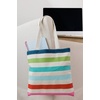 image:imagekate spade new york Canvas Tote Bag with Interior Pocket Candy Stripe