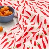 image:imagekate spade new york Hot Hot Hot Peppers and Spring Time Dot Kitchen Towels 4Pack Set Absorbent 100 Cotton RedPink 17x28RedPink
