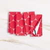 image:imagekate spade new york Joy Dot Cloth Napkins 4Pack Set 100 Cotton Machine Washable GreenCream 20x20Rose PinkRed