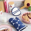 image:imagekate spade new york Joy Dot Oven Mitt amp Pot Grabber 2Pack Set 7 x 13 8 Round RedRose PinkNavy BlueCream