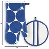 image:imagekate spade new york Joy Dot Oven Mitt amp Pot Grabber 2Pack Set 7 x 13 8 Round RedRose PinkNavy BlueCream