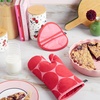 image:imagekate spade new york Joy Dot Oven Mitt amp Pot Grabber 2Pack Set 7 x 13 8 Round RedRose PinkRedRose Pink