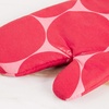 image:imagekate spade new york Joy Dot Oven Mitt amp Pot Grabber 2Pack Set 7 x 13 8 Round RedRose PinkRedRose Pink