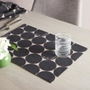 image:imagekate spade new york Joy Dot Placemats 4Pack Set Reversible 100 Cotton Machine Washable BlackBeige 13x19BlackBeige