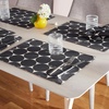 image:imagekate spade new york Joy Dot Placemats 4Pack Set Reversible 100 Cotton Machine Washable BlackBeige 13x19BlackBeige