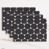 image:imagekate spade new york Joy Dot Placemats 4Pack Set Reversible 100 Cotton Machine Washable BlackBeige 13x19BlackBeige