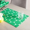 image:imagekate spade new york Joy Dot Placemats 4Pack Set Reversible 100 Cotton Machine Washable BlackBeige 13x19GreenCream