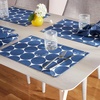 image:imagekate spade new york Joy Dot Placemats 4Pack Set Reversible 100 Cotton Machine Washable BlackBeige 13x19Navy BlueCream