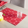 image:imagekate spade new york Joy Dot Placemats 4Pack Set Reversible 100 Cotton Machine Washable BlackBeige 13x19Rose PinkRed