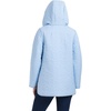 image:imagekate spade new york Midweight Hooded ALine Quilted JacketClear Sky