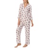 image:imagekate spade new york Pajamas for Women 2 Piece Set Comfy Modal Classic 34 Sleeve Notch Collar Button Top amp PantsFine Autumn Day