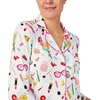 image:imagekate spade new york Pajamas for Women 2 Piece Set Comfy Modal Classic 34 Sleeve Notch Collar Button Top amp PantsMakeup Toss