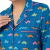 image:imagekate spade new york Pajamas for Women 2 Piece Set Comfy Modal Classic 34 Sleeve Notch Collar Button Top amp PantsMulti Turtles