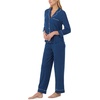 image:imagekate spade new york Pajamas for Women 2 Piece Set Comfy Modal Classic 34 Sleeve Notch Collar Button Top amp PantsNavy Lexington Dot