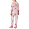 image:imagekate spade new york Pajamas for Women 2 Piece Set Comfy Modal Classic 34 Sleeve Notch Collar Button Top amp PantsTrue Love