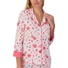 image:imagekate spade new york Pajamas for Women 2 Piece Set Comfy Modal Classic 34 Sleeve Notch Collar Button Top amp PantsTrue Love
