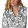 image:imagekate spade new york Plush Wrap RobeFrosted Black Jaquard