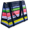 image:imagekate spade new york Reusable Shopping Bag Insulated Grocery Tote with Shoulder Straps Large Collapsible Tote Cooler Sunny Day Stripe
