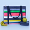 image:imagekate spade new york Reusable Shopping Bag Insulated Grocery Tote with Shoulder Straps Large Collapsible Tote Cooler Sunny Day Stripe