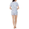 image:imagekate spade new york Short Sleeve Brushed Jersey Notch Boxer Pajama SetBlue Park Picnic