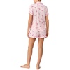 image:imagekate spade new york Short Sleeve Brushed Jersey Notch Boxer Pajama SetBold Flamingos