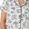 image:imagekate spade new york Short Sleeve Brushed Jersey Notch Boxer Pajama SetBridal Toile