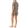 image:imagekate spade new york Short Sleeve Brushed Jersey Notch Boxer Pajama SetClassic Animal