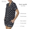 image:imagekate spade new york Short Sleeve Brushed Jersey Notch Boxer Pajama SetGreen Ducks