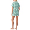 image:imagekate spade new york Short Sleeve Brushed Jersey Notch Boxer Pajama SetGreen Ducks