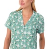 image:imagekate spade new york Short Sleeve Brushed Jersey Notch Boxer Pajama SetGreen Ducks